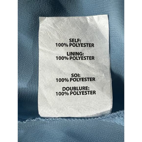 RAMY BROOK WOMENS SIZE SMALL HADLEE RUFFLE MIDI OCCASION DRESS BLUE NEW - Picture 11 of 13